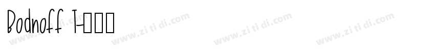 Bodnoff T字体转换